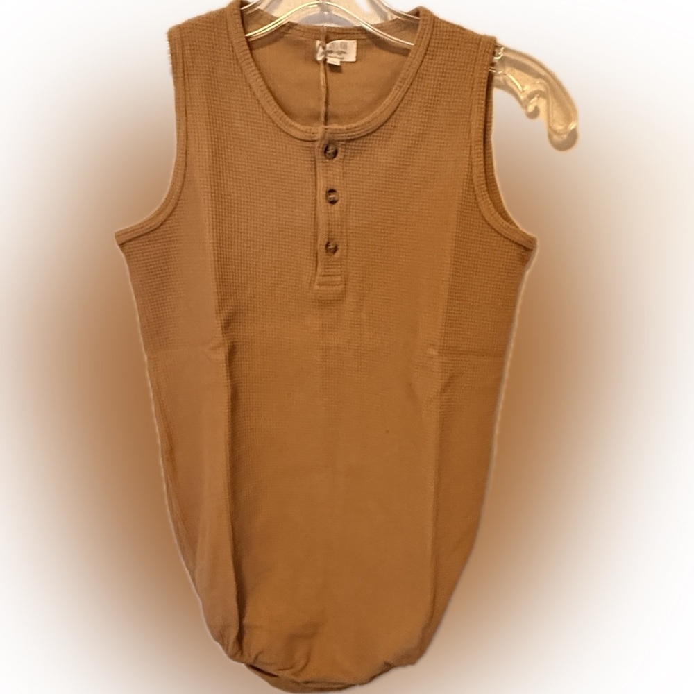 The Simple Folk Seeker Romper Waffle Organic Cotton nwt